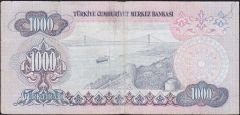 6.Emisyon 1.Tertip 1000 Lira B87 166015 Haliyle