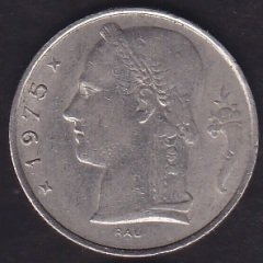 Belçika 5 Frank 1975