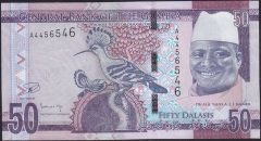 GAMBİA 50 DALASİS 2015 ÇİLALTI ÇİL  eski para alan yerler