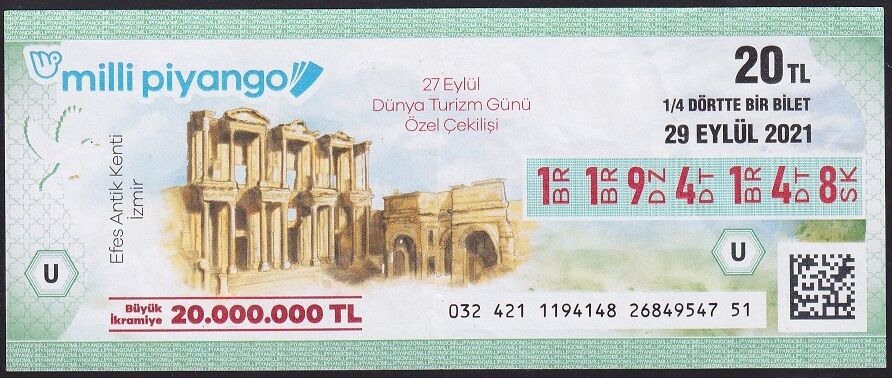2021 29 Eylül Çeyrek Bilet - U Serisi