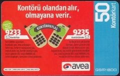 Avea Hazır Kart 50 Kontör 2009