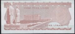 6.Emisyon 3.Tertip 20 Lira H41 097299 Çilaltı