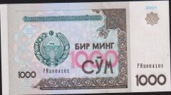 Özbekistan 1000 Sum 2001 Çil Pick 82