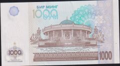 Özbekistan 1000 Sum 2001 Çil Pick 82