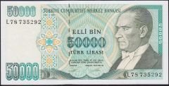 7.Emisyon 2.Tertip 50000 Lira L78 735292 Çilaltı Çil
