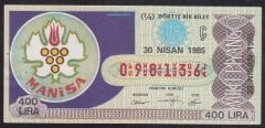 1985 30 NİSAN ÇEYREK BİLET Ç SERİSİ