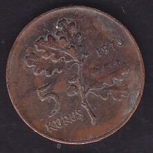 1970 Yılı 5 Kuruş