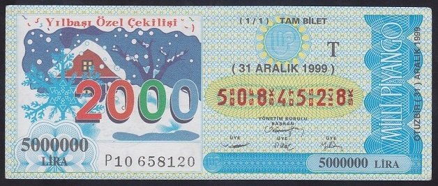 1999 31 ARALIK TAM BİLET