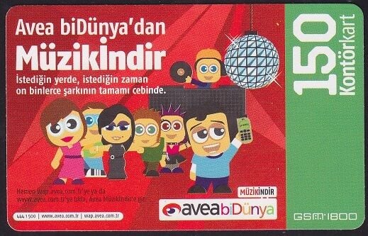 Avea Hazır Kart 150 Kontör 2010