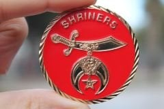 Shriners Masonik  Madalya 43 mm Çil