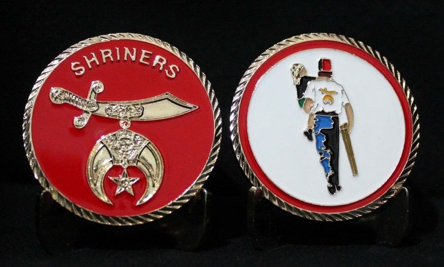 Shriners Masonik  Madalya 43 mm Çil