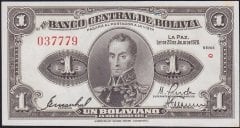 Bolivya 1 Boliviano 1928 Çilaltı Çil Pick 119