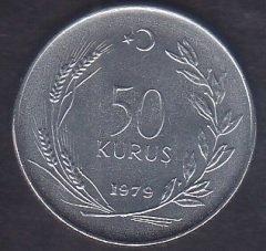 1979 YILI 50 KURUŞ FAO ÇİLALTI ÇİL
