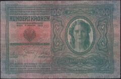 Avusturya Macaristan 100 Korona 1912 Çok Temiz