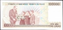7.Emisyon 2.Tertip 100000 Lira D22 576284 Çilaltı
