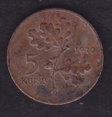 1970 Yılı 5 Kuruş