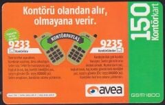 Avea Hazır Kart 150 Kontör 2010