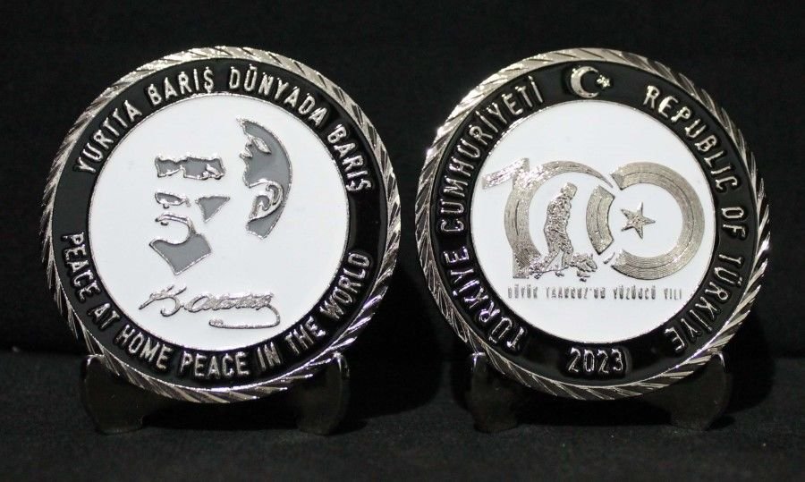 Türkiye Cumhuriyeti 100.yıl Madalya 52 mm Çil