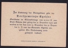 AVUSTURYA 20 HELLER NOTGELD 1920 ÇİL