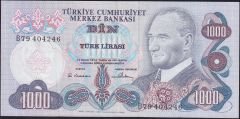 6.Emisyon 1.Tertip 1000 Lira B79 404246 Çok Çok Temiz+