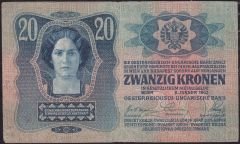 Avusturya Macaristan 20 Korona 1913 Çok Temiz