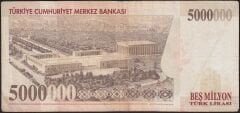 7.Emisyon 5 000 000 Lira E22 474506 Çok Temiz
