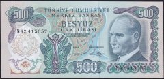 6.Emisyon 2.Tertip 500 Lira N42 415057 Çilaltı Çil