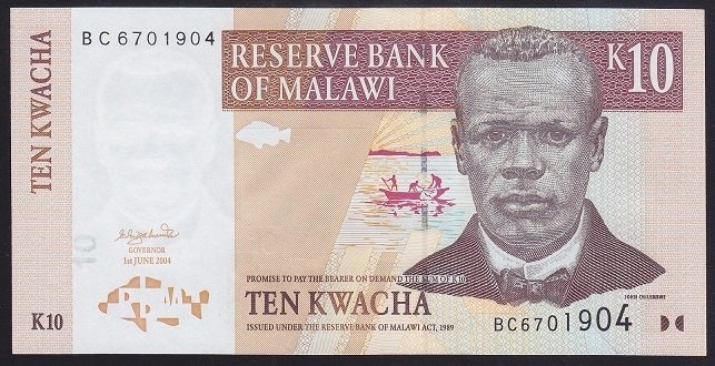 MALAWI 10 KWACHA 2004 ÇİL