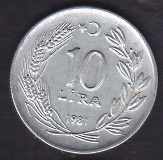 1981 Yılı 10 Lira