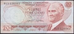 6.Emisyon 3.Tertip 20 Lira H23 126062 Çilaltı
