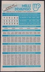 1993 30 NİSAN PİYANGO LİSTESİ