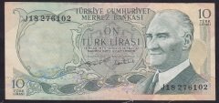 6.EMİSYON 2.TERTİP 10 LİRA J18 276102 ÇOK TEMİZ