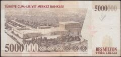 7.Emisyon 5 000 000 Lira E20 155491 Çok Temiz