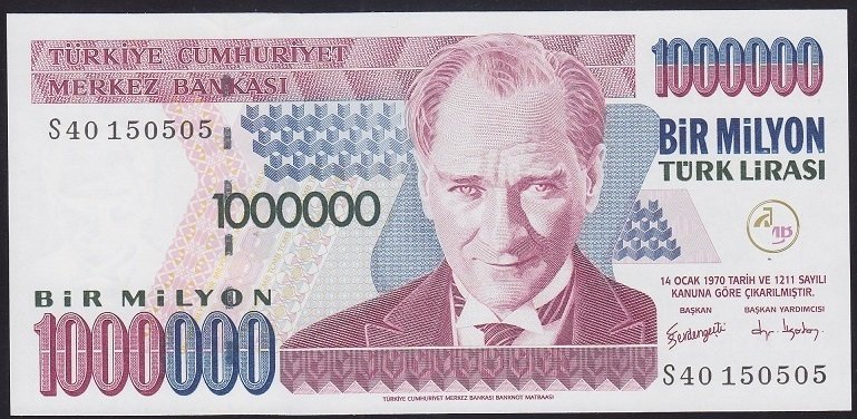 7.EMİSYON 3.TERTİP 1 000 000 LİRA S40 150505 ÇİL