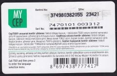 TELSİM Hazır Kart 1000 Kontör