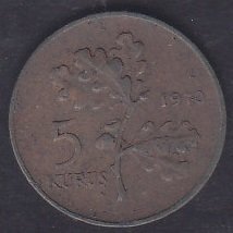 1970 Yılı 5 Kuruş Çok Temiz