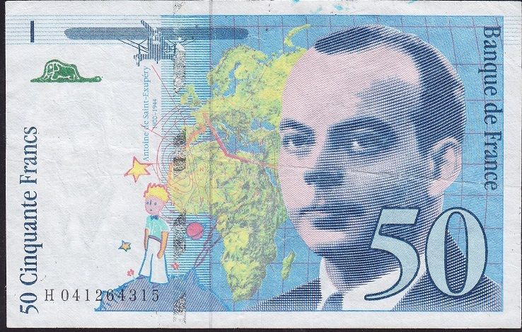 Fransa 50 Frank 1997 Çok Temiz
