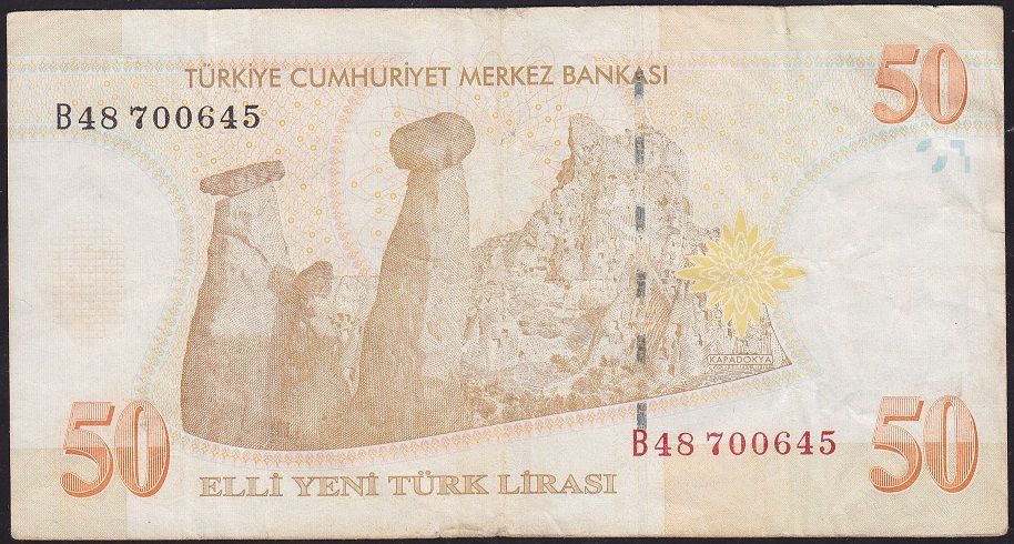8.Emisyon 50 YTL B48 700645 Çok Temiz