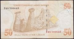 8.Emisyon 50 YTL B48 700645 Çok Temiz