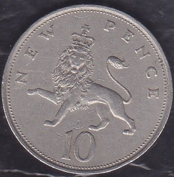 İngiltere 10 Pence 1968