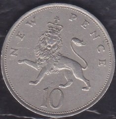 İngiltere 10 Pence 1968