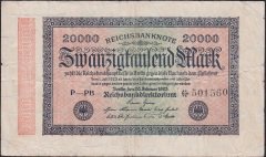 ALMANYA 20000 MARK 1923 TEMİZ eski para satan yerler