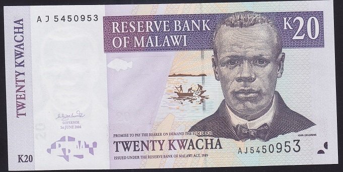 Malawi 20 Kwacha 2004 Çil Pick 44b