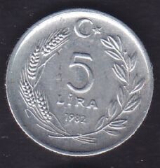 1982 Yılı 5 Lira