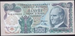 6.Emisyon 2.Tertip 500 Lira N04 436653 Çilaltı Çil