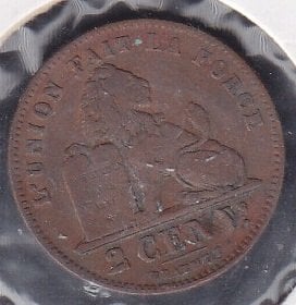 Belçika 2 Cent 1912