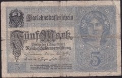 ALMANYA 5 MARK 1917 İYİ