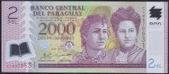 Paraguay 2000 Guaranies 2011 Çil Pick 228c Polimer