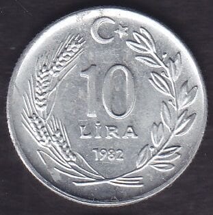 1982 Yılı 10 Lira