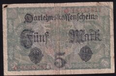 Almanya 5 Mark 1917 Temiz
